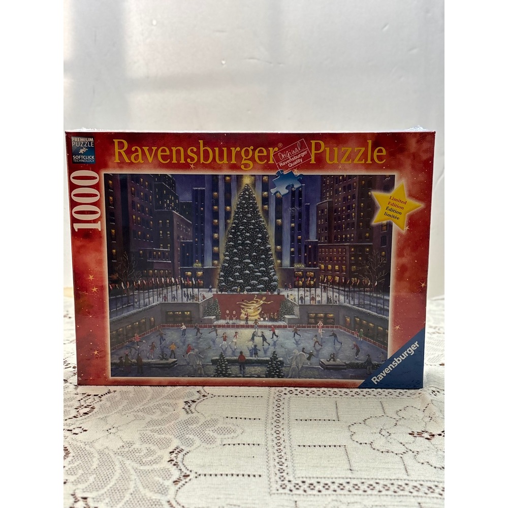 Ravensburger 1000 Piece Puzzle Rockefeller‎ Center Christmas NYC Limited Edition